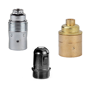 Douilles pour ampoules LED et à incandescence